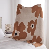 130170cm half fleece blanket sofa cover blanket office nap lunch break air conditioning blankets for traveloutdoorhomepicnic