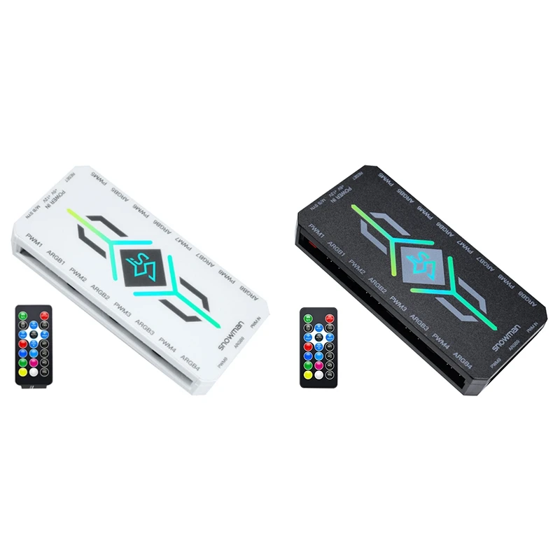 Контроллер Snowman ARGB контроллер для компьютера 5 В 3 контакта разветвитель с 1 на 9