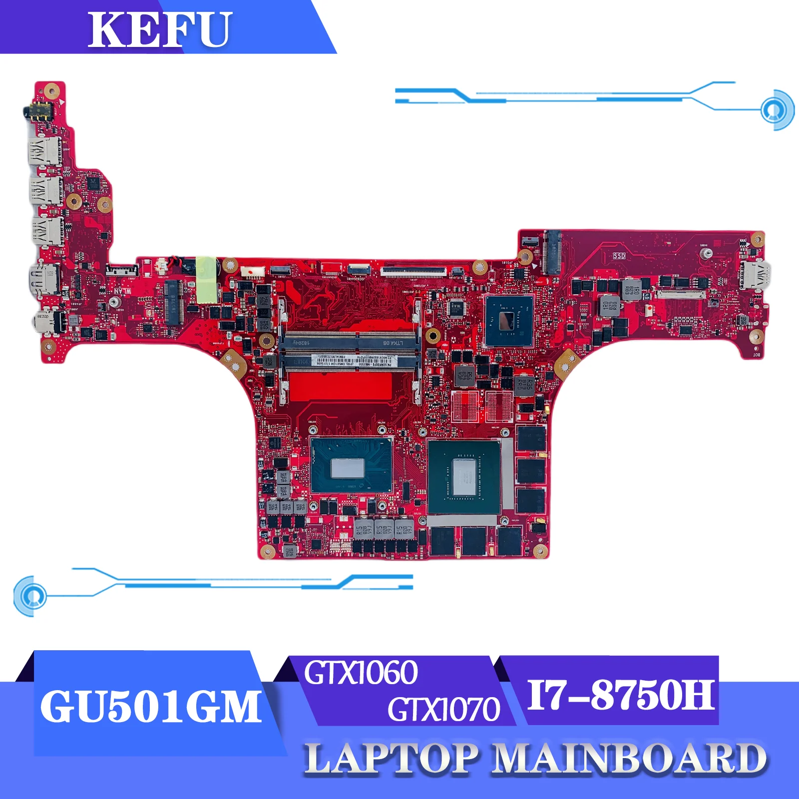 GM501GS материнская плата ASUS ROG Zephyrus M GU501GM GM501GM MW501GM MW501GS GU501GW для ноутбука GTX1060 GTX1070 -