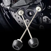 motorcycle front rear axle fork crash sliders wheel protector for trident 660 2020 2021 2022