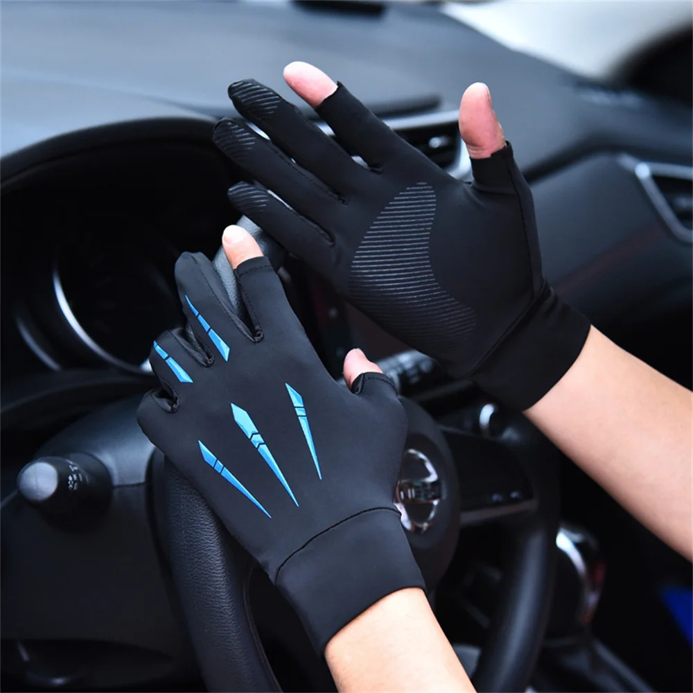 

Half Finger Bike Gloves Non-slip Breathable Ice Silk Cycling Gloves Fitness Gym Bodybuilding Crossfit Exercise Sports Gloves