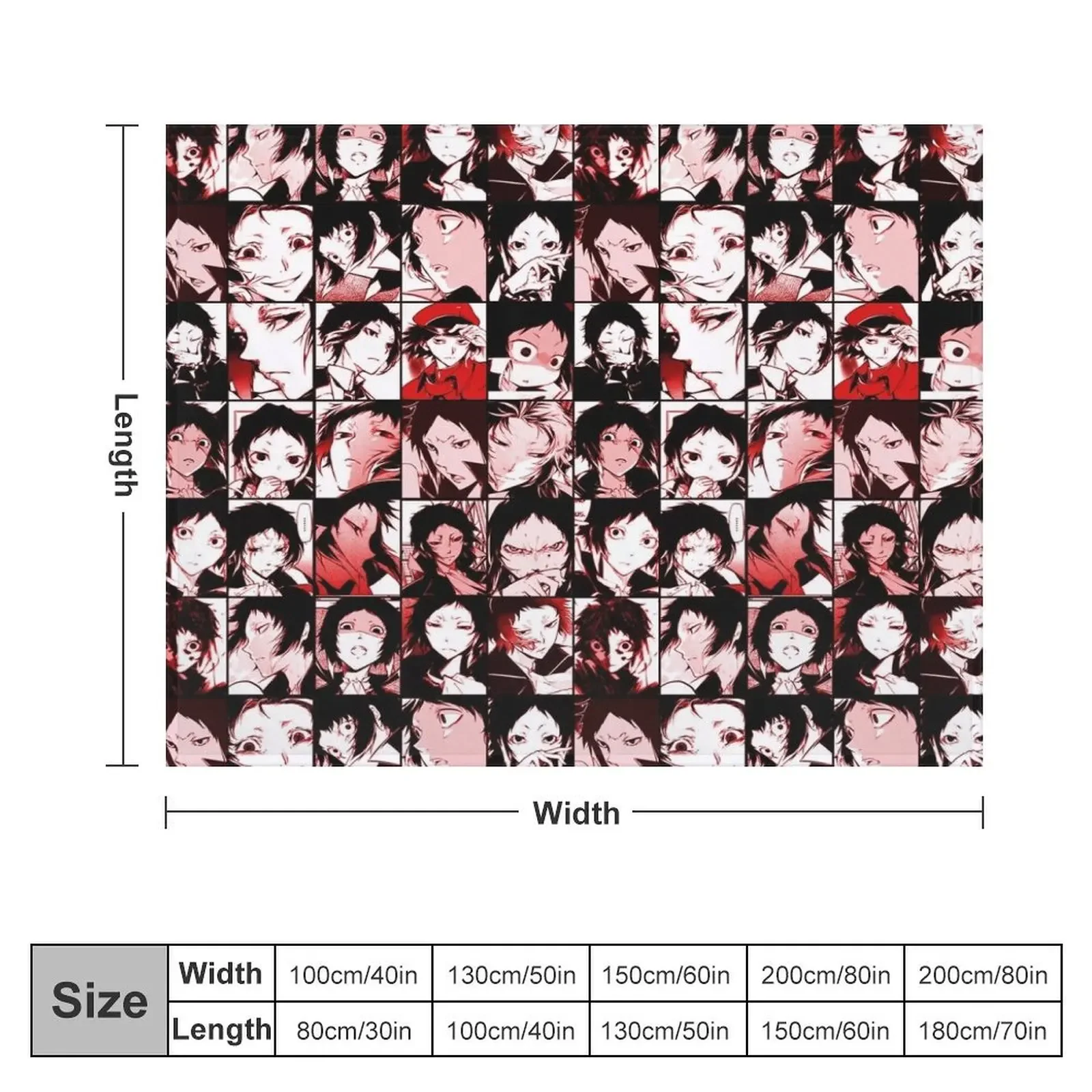 Цветное одеяло Akutagawa Ryunosuke с коллажем спальный мешок одеяла в среду