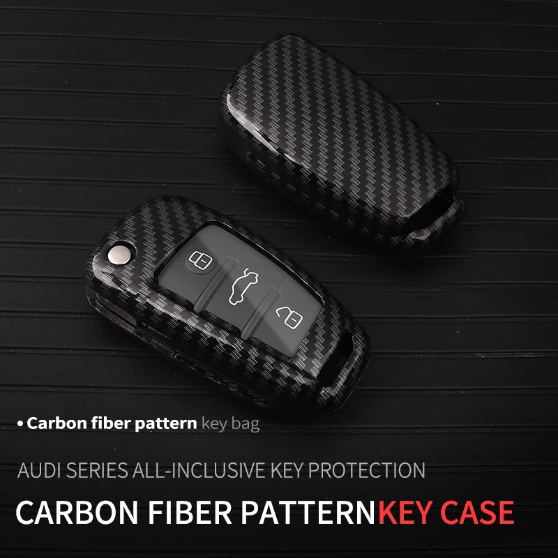 

It is suitable for Audi a 1, a 3, a 6, Q 2, Q 3, Q 7, TT, TTS, R 8, S 3, S 6, RS 3, RS 6 key bag carbon fiber