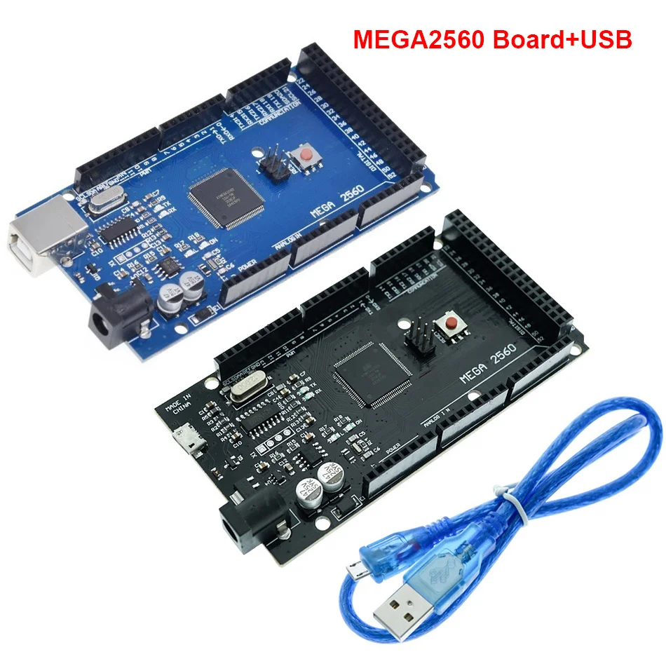 

Плата Mega2560 mega2560 R3 (atmega2560-16au ch340g), макетная плата mega2560 с USB-кабелем, подходит для Arduino mega2560