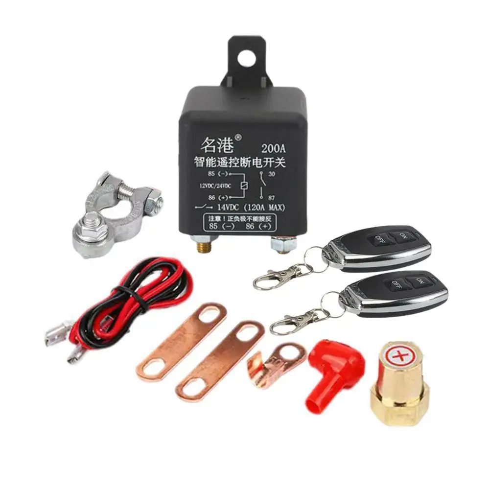 

12V 120A/200A/250A Battery Switch Relay Remote Control Battery Disconnect Off Cut Master Isolator Switches U8S8