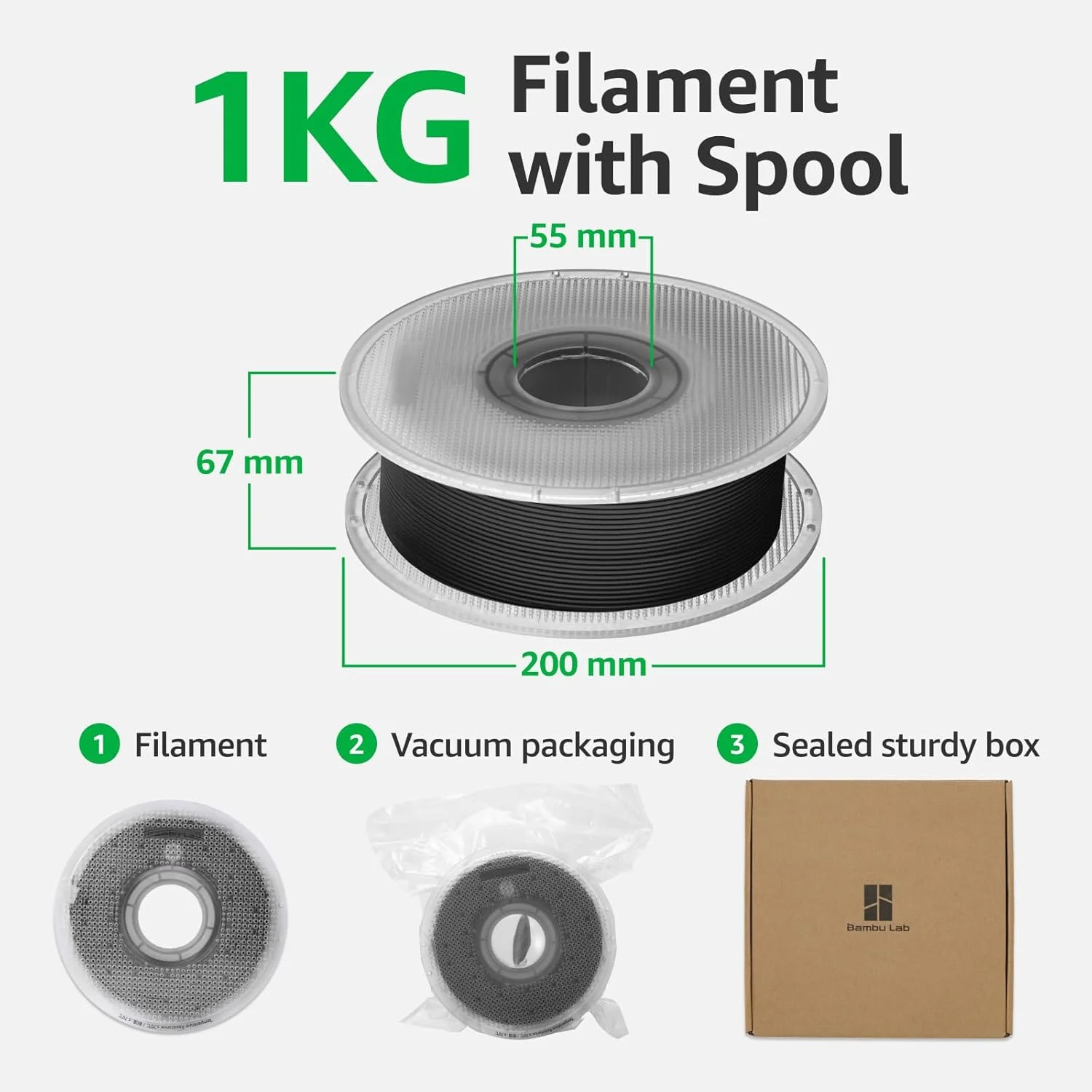 Фото Для Bambu Lab PLA Tough + 1 кг производственная нить с RFID AMS для ударной нити для 3D-печати в реальном мире №4