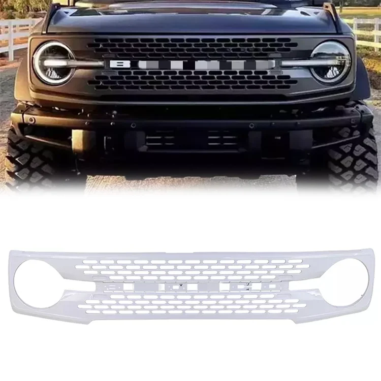 

Spedking 2021+ High quality Auto body kit ABS plastics new design White Front grille car grills for FORD Bronco