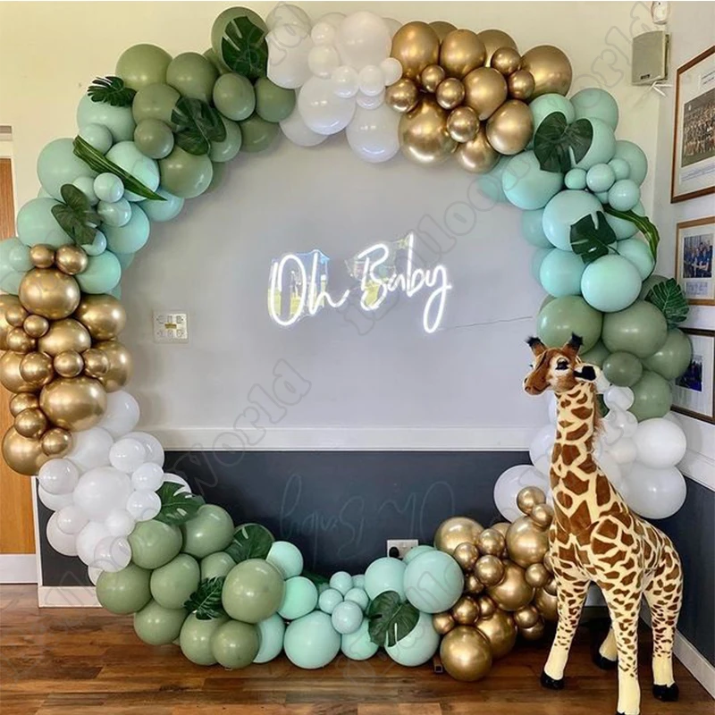 

Белые золотые двойные мятно-зеленые латексные воздушные шары АРОКА для свадьбы, дня рождения, вечеринки, натуральные белые воздушные шары, гирлянда, украшение для праздника, детского праздника