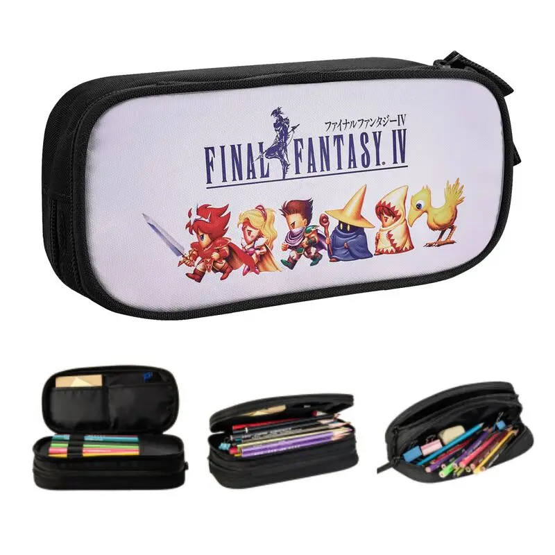 

Custom Final Fantasy Kawaii Pencil Cases Boys Gilrs Large Capacity Anime Video Game Pencil Pouch School Supplies