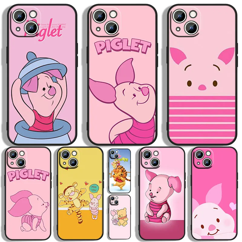 

Beautiful winnie the pooh Phone Case For Apple iPhone 11 12 13 14 Max Mini 5 6 7 8 S SE X XR XS Pro Plus Black Funda Cover Soft