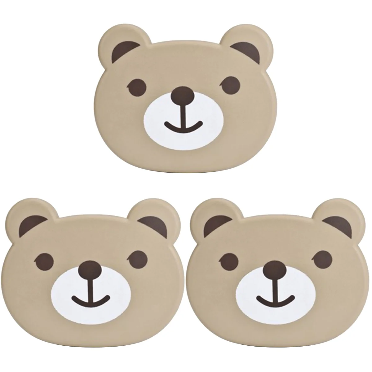 

3 шт., Автомобильный складной поднос для бутылки, с мультяшным медведем