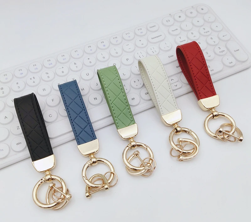 

High Grade Alloy Car Key Chain Rope Pendant High-grade Small Pendant Male and Female Key Chain Ring Key Bag Wholesale Key Ring