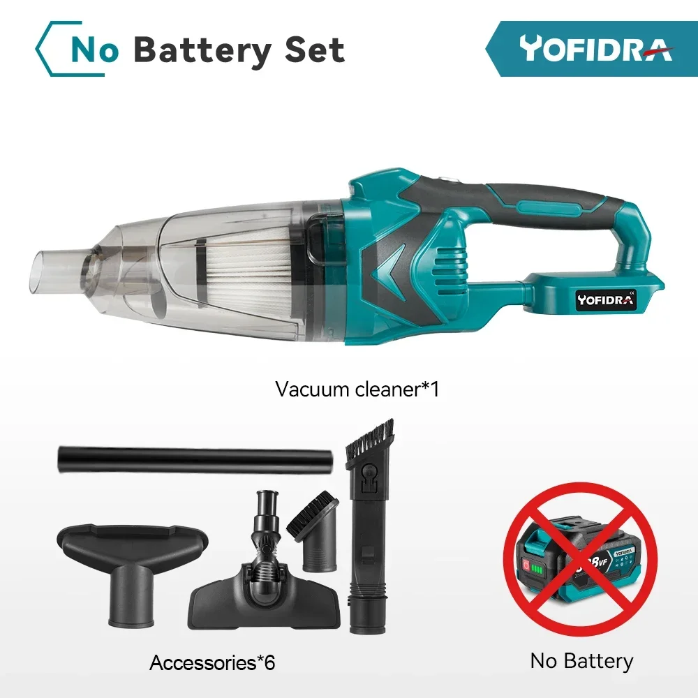 

Беспроводной пылесос Yofidra 1500 Вт для аккумулятора Makita 18 В