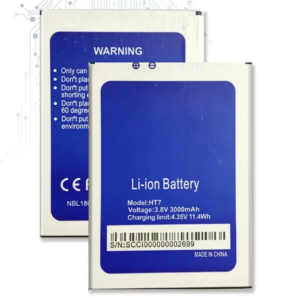 Аккумулятор мобильного телефона для HomTom HT7 Pro 3000 мАч