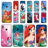 disney ariel little mermaid princess phone case for huawei honor 10 i 8x c 5a 20 9 10 30 lite pro voew 10 20 v30