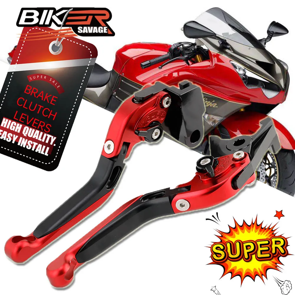 

Adjustable Folding Extendable Motorcycle Brake Clutch Lever For KAWASAKI ZX1400 ZX14R ZZR1400 GTR1400 CONCOURS14 Hand Controls