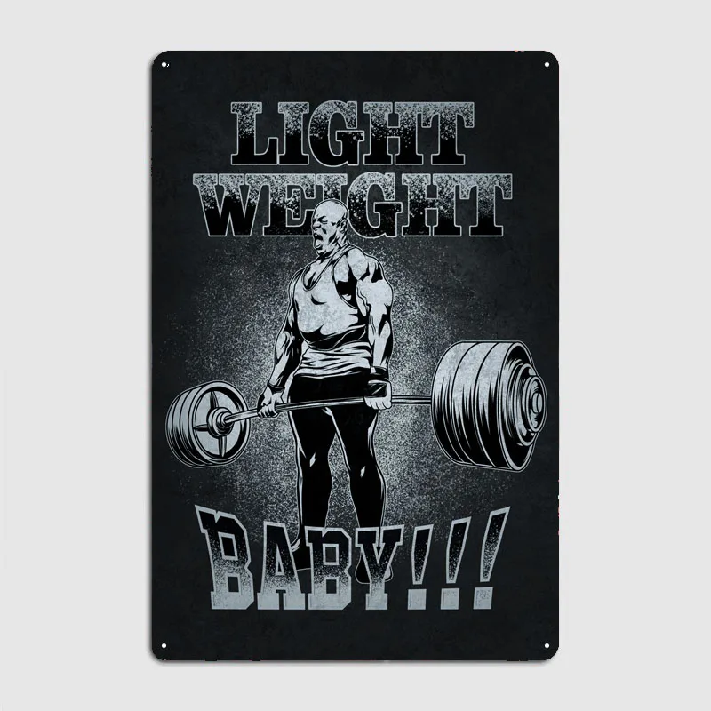 Светильник Weight Baby Ronnie спортивный плакат украшение для стен мужская пещера Декор