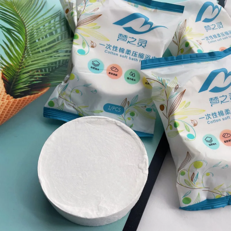 Большое одноразовое банное полотенце 70x140cn толстое сжатое быстросохнущее