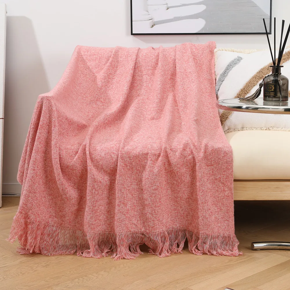

130X170CM Small Blanket Polyester Woven Causal Summer Blanket Waffle Plaid Baby Bedding Outdoor Beach Student Kids Quilt