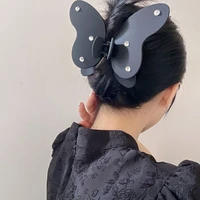 women extra large hair claw clips rhinestone butterfly hairpin hair clip acrylic bath barrettes for girls hair accessories