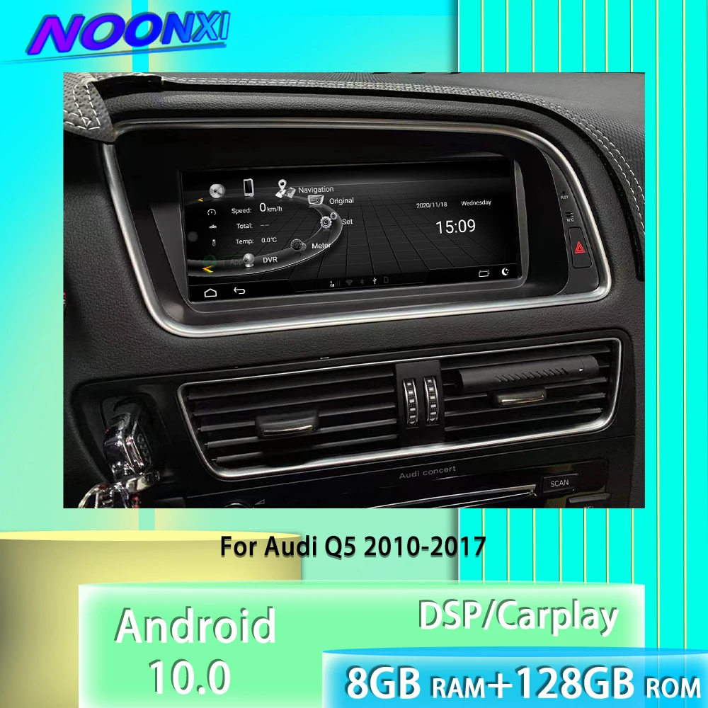 

2 Din 8 + 256G Android 10 для Audi Q5 2010-2017 автомобильное радио, стерео, DVD, мультимедийный плеер, Bluetooth, GPS-навигация, головное устройство Carplay