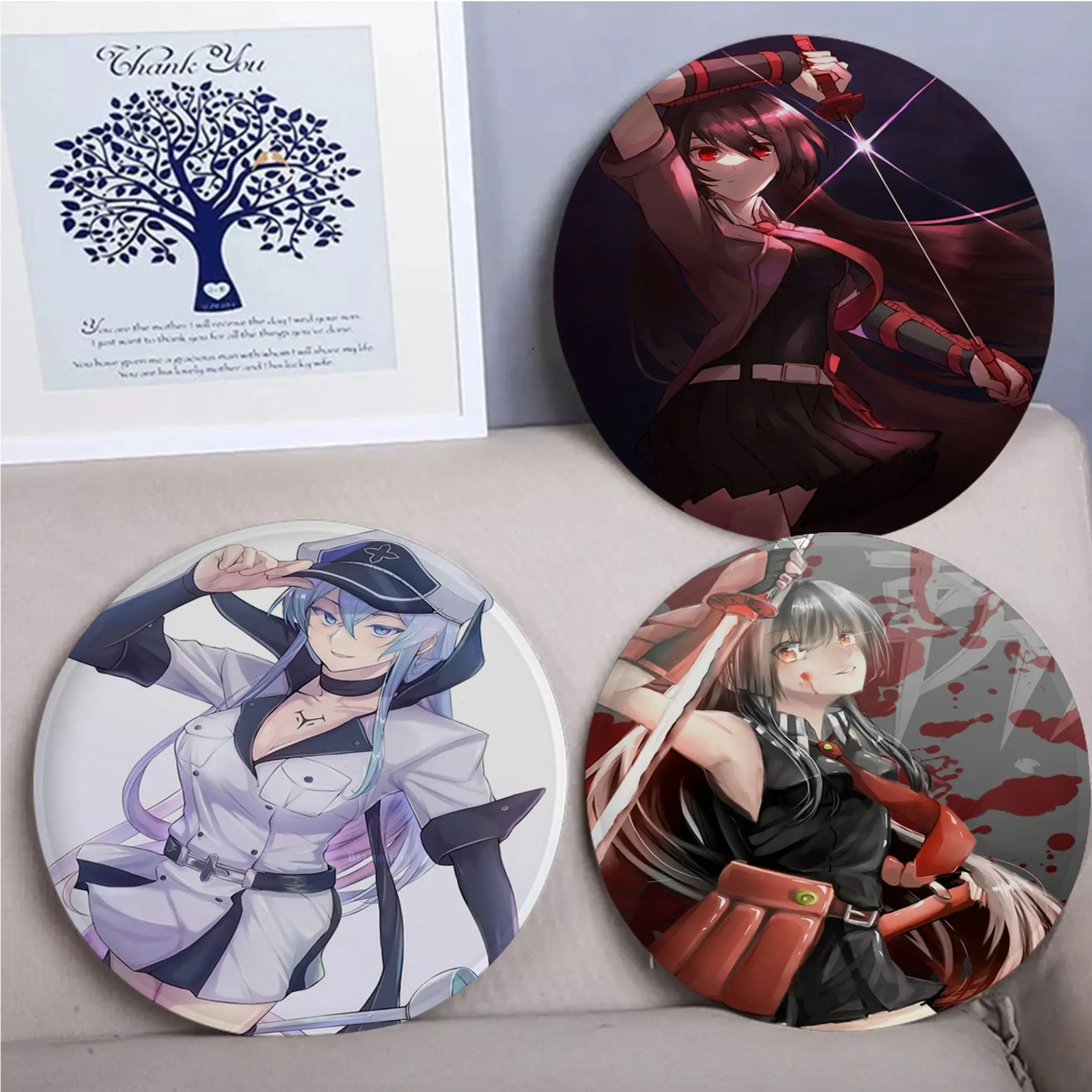 

Akame Ga Kill! Современный минималистичный стиль, искусственное кресло для дома, кухни, офиса, кресло, стул, коврик