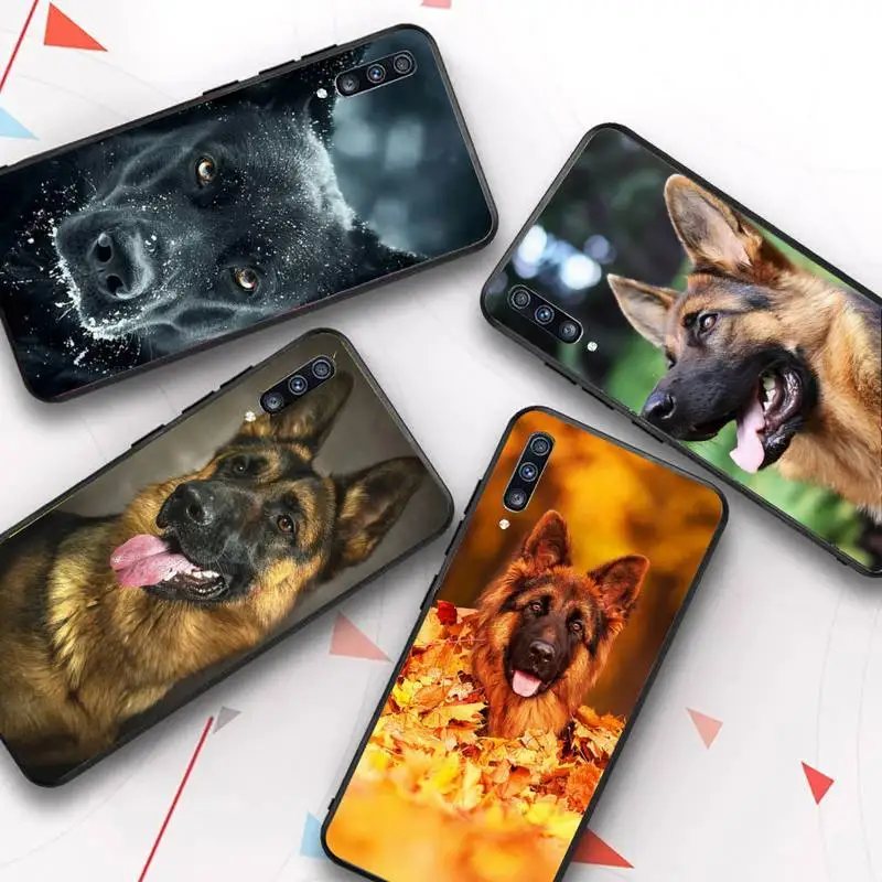 

German Shepherd Dog Phone Case for Samsung A51 01 50 71 21S 70 31 40 30 10 20 S E 11 91 A7 A8 2018