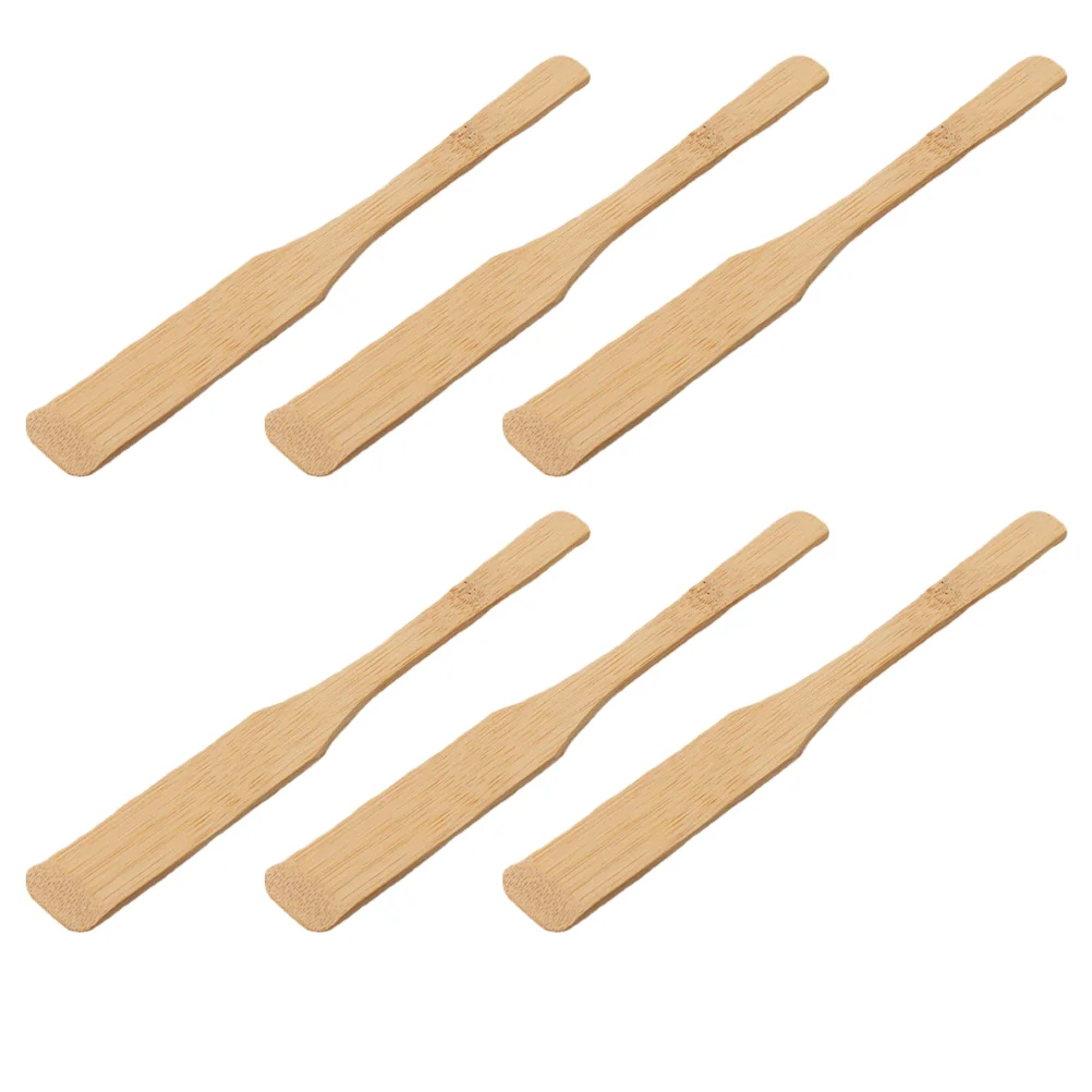 

6 Pcs Bamboo Dumpling Stuffing Scoops Wonton Filling Spoons Butter Spreader