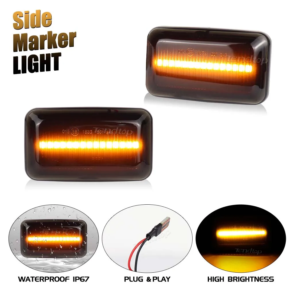 Динамический светодиодный боковой габаритный фонарь указатель поворота для Porsche