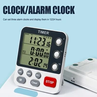 kitchen timer 3 in 1 digital magnetic egg timer adjustable volume cooking timer countdown timer clock stopwatch for cooking