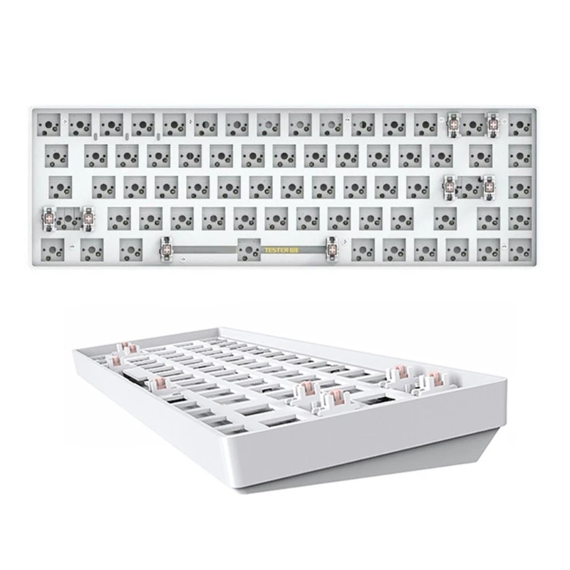 

CIY 68-65% DIY Keyboard Kit, Hot-Swappable 5.0/2.4G Dual-Mode Wireless RGB Mechanical Keyboard PCB Mount Plate B36A