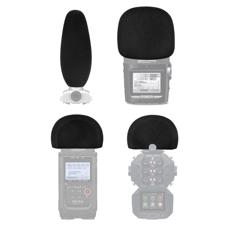 Ветрозащитная крышка из пены фильтр ветровое стекло для увеличения фотография H2N