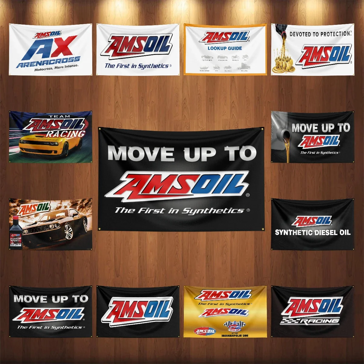 3x5 футов A-Amsoils автомобильный масляный флаг гоночная мастерская автомобильные