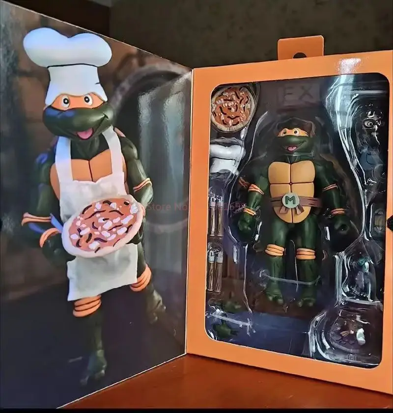 Neca Pizza Club Маскировка Черепахи Фигурки Леонардо Лидов Tmnt Черепашки SHF Аниме