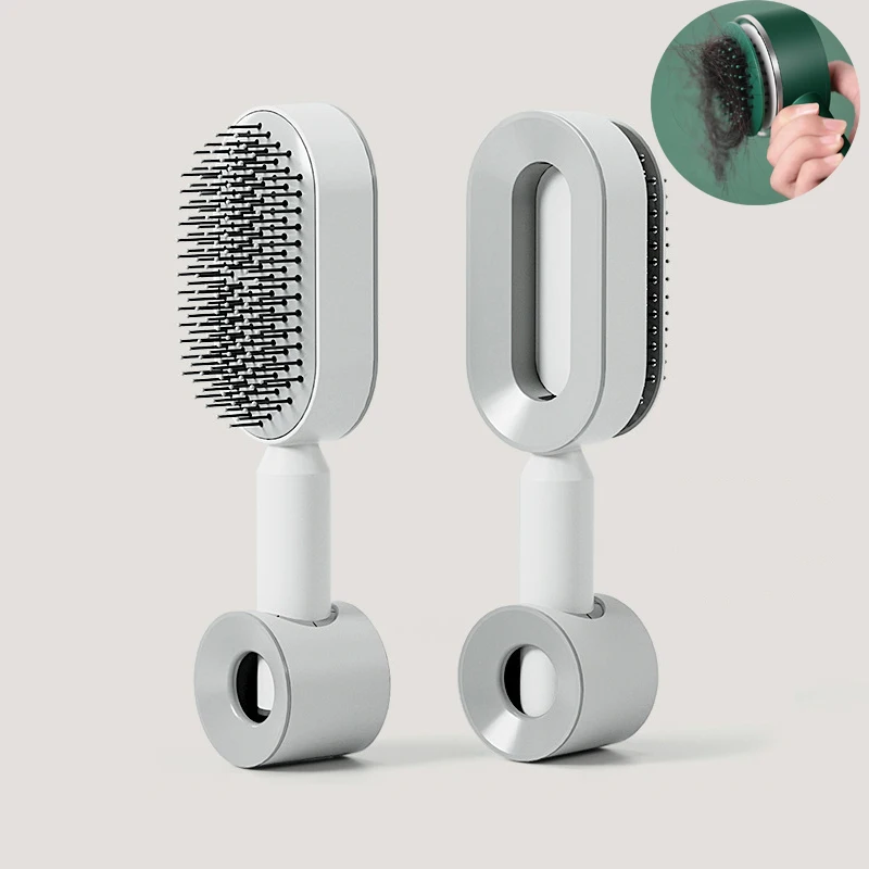 

Sdatter Self Cleaning Hair Brush for Women One-key Cleaning Hair Loss Airbag Massage Scalp Comb Anti-Static Hairbrush Dropshippi