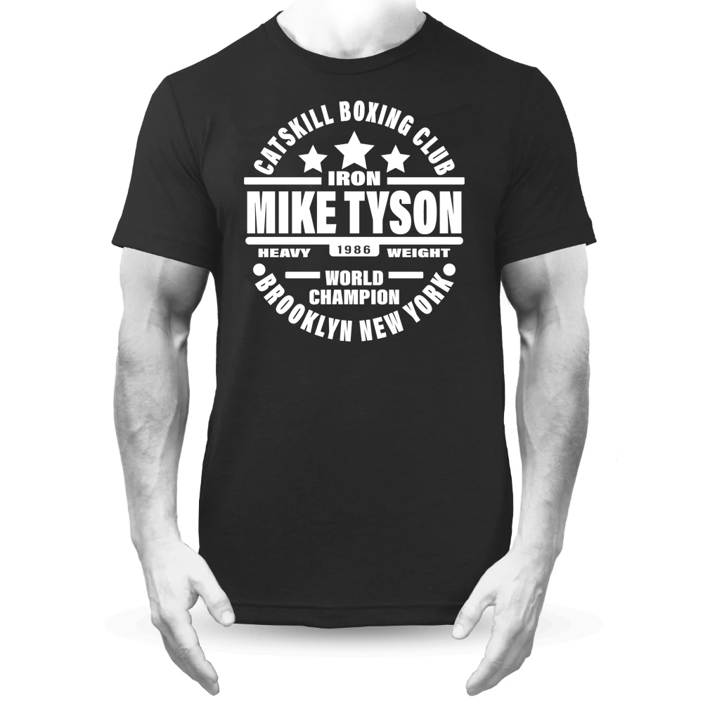 

Heavyweight World Champion Iron Mike Tyson Brooklyn Boxing Club T-Shirt New 100% Cotton O-Neck Short Sleeve Casual Mens T-shirt