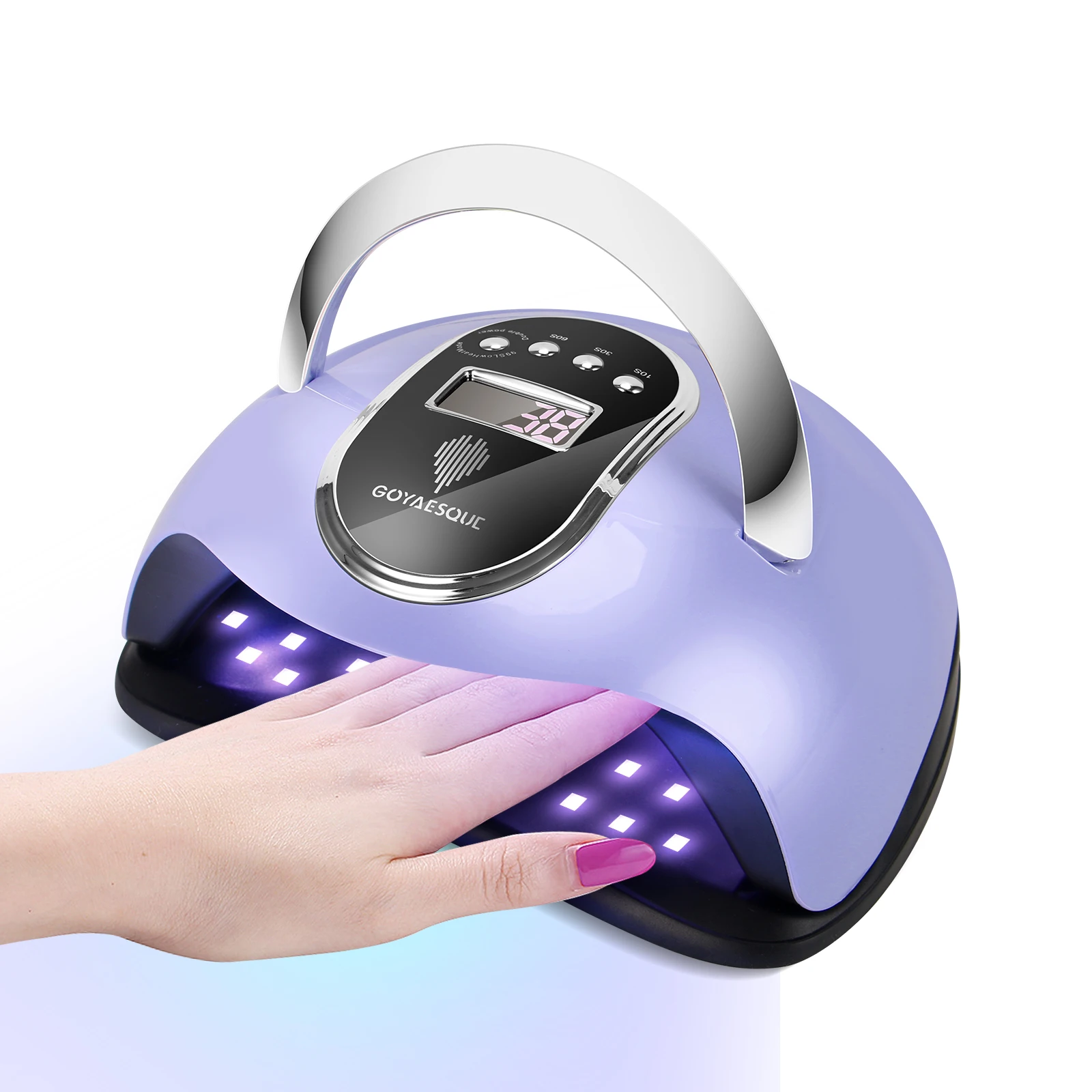 Lámpara LED para secado de uñas, accesorios de manicura, suministros de uñas goyaque para máquina de Gel profesional, 72w