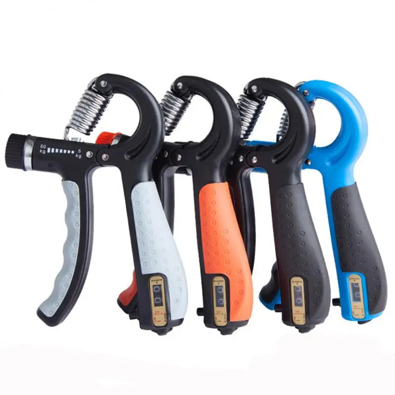 

5 To 60kg Finger Exercise Environment Friendly Knob Adjustment Strength Adjustable Weight Grip Automatic Counting Alloy Spring