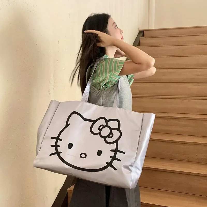 Sanrio женская сумка-тоут Hello Kitty большая вместительная дорожная сумка из мягкой