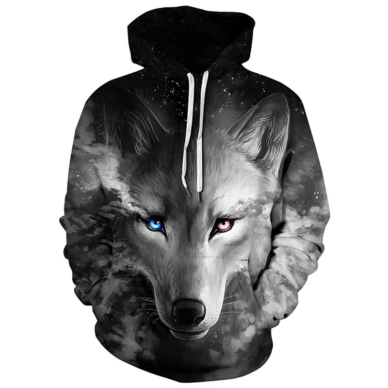 

2022 New Wolf 3D Printing Hoodie Sportswear Men's and Women's Casual Fashion Sports All-match Casual Fashion Sports All-match Ho