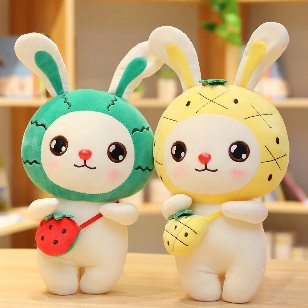 

Игрушка плюшевая в виде кролика с фруктами, 30 см