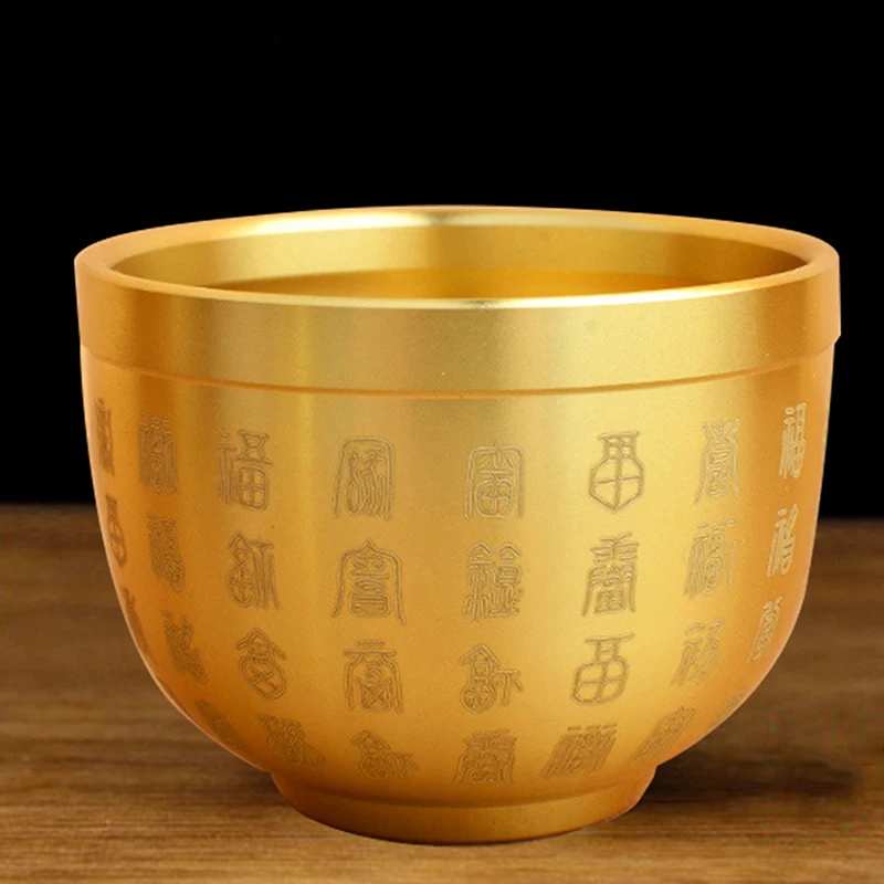 

Creative Brass Baifu Cylinder Feng Shui Lucky Fortune Cornucopia Home Bedroom Living Room Study Desktop Decor Ornament