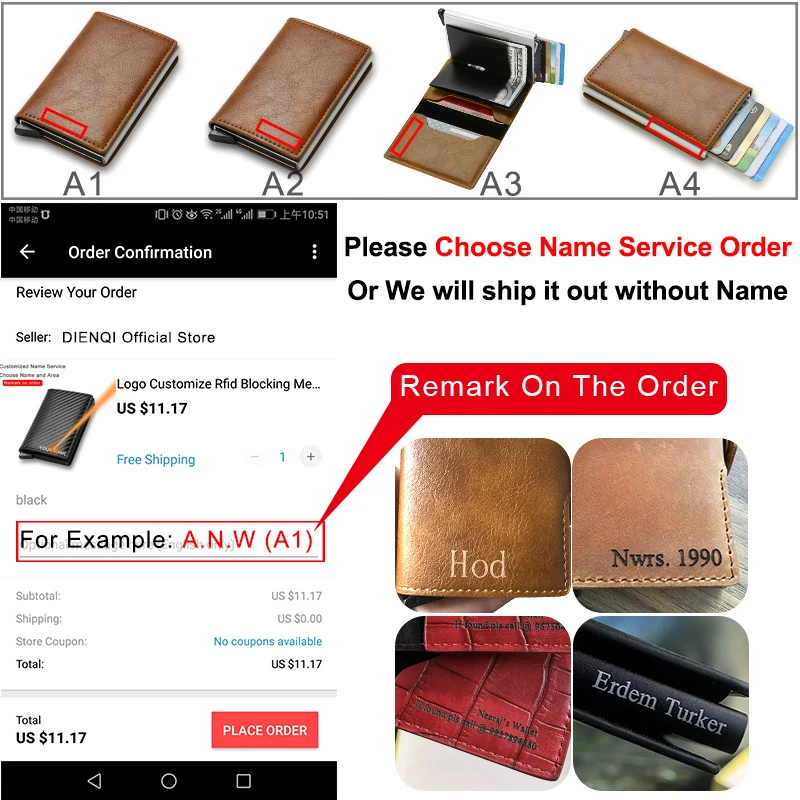 DIENQI карбоновый держатель для карт кошельки мужчин Rfid черный волшебный
