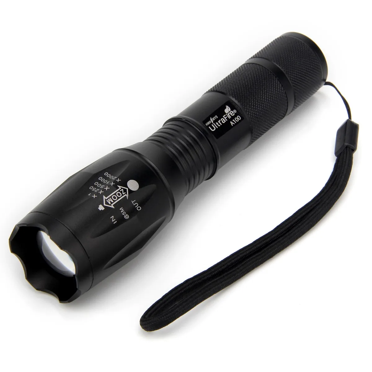 

UltraFire A100 XML-T6 LED AAA Flashlight Luz Bulb Zoom 18650 Tactical Torch Lantern Hunting Waterproof