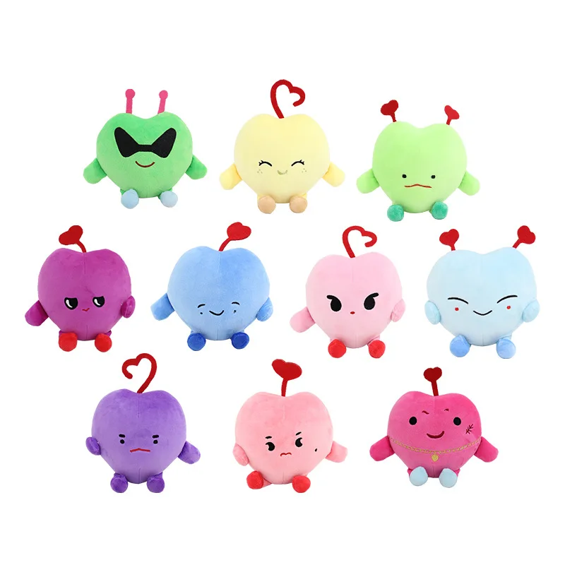 

10PC Korea Kpop Stray Kids PIPI Heart Plush Toy Keychain Bag Accessories Hyunjin Felix Han Bangchan Gift for Fans Collection Ido