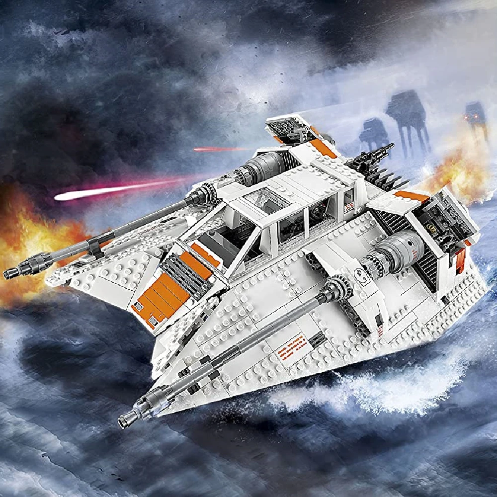 

1703Pcs Star Toys Building Wars Blocks Compatible 75144 Reproduce Snow Battle Fighter Blocks Birthday Gifts For Friends