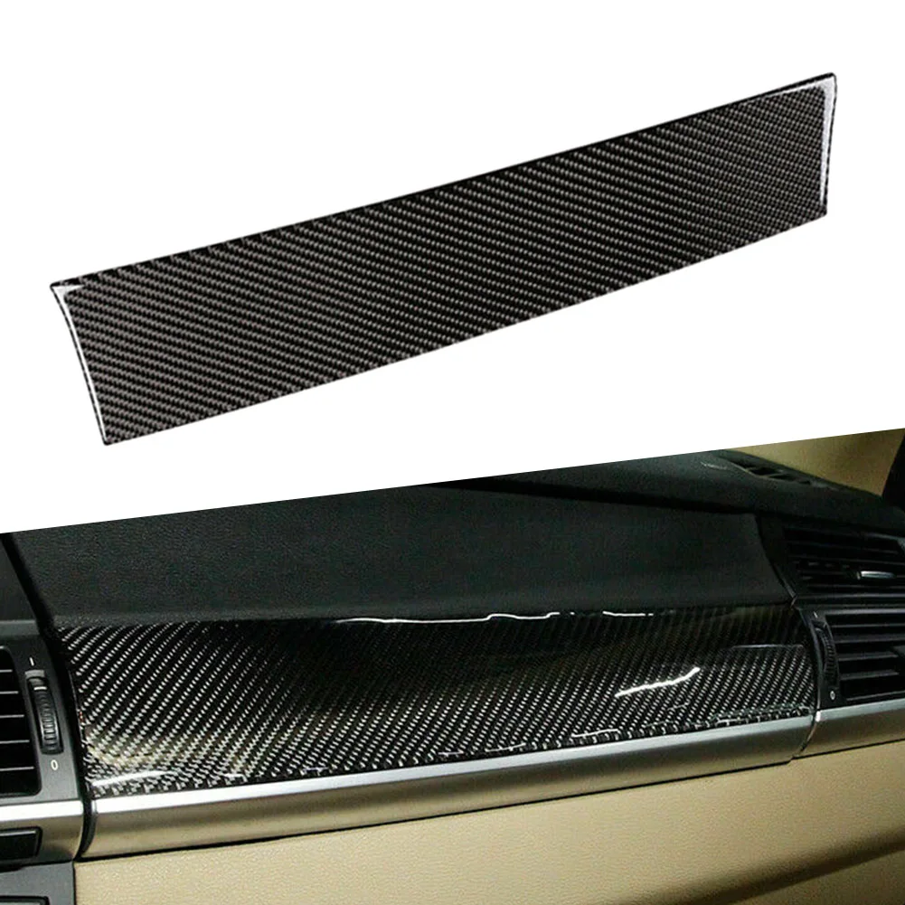 

Carbon Fiber Auto Dashboard Panel Cover Car Sticker Decorative Trim For BMW X5 E70 X6 E71 2013 2012 2011 2010 2009 2008