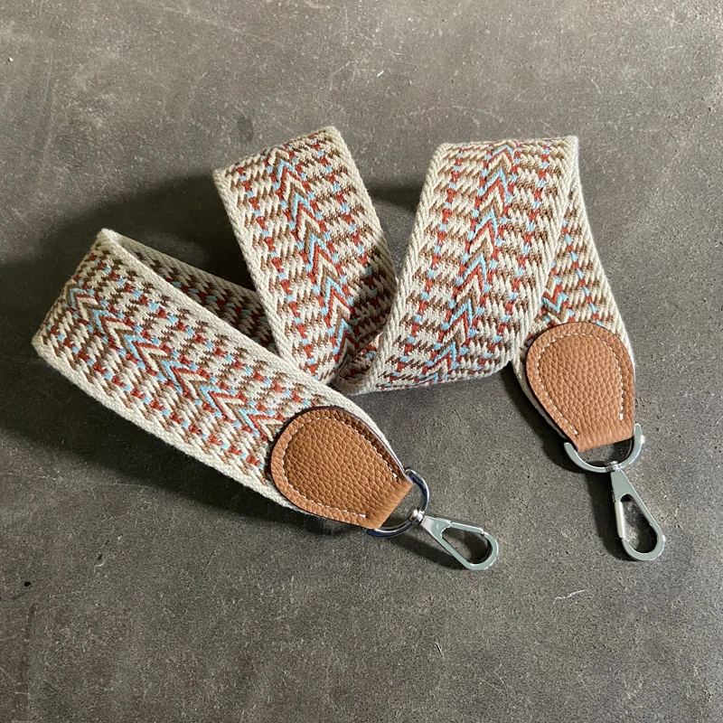 Custom Bag Strap The Latest Fashion Evelyn Bag Wide Canvas Strap Webbing Original Leather Bag Strap