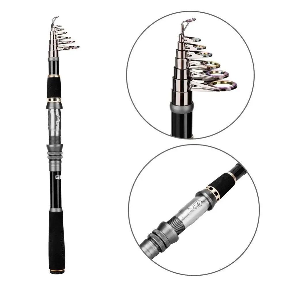 Рыболовная удочка из углеродного волокна супержесткая телескопическая 1 8 м 2 4 7 3 0