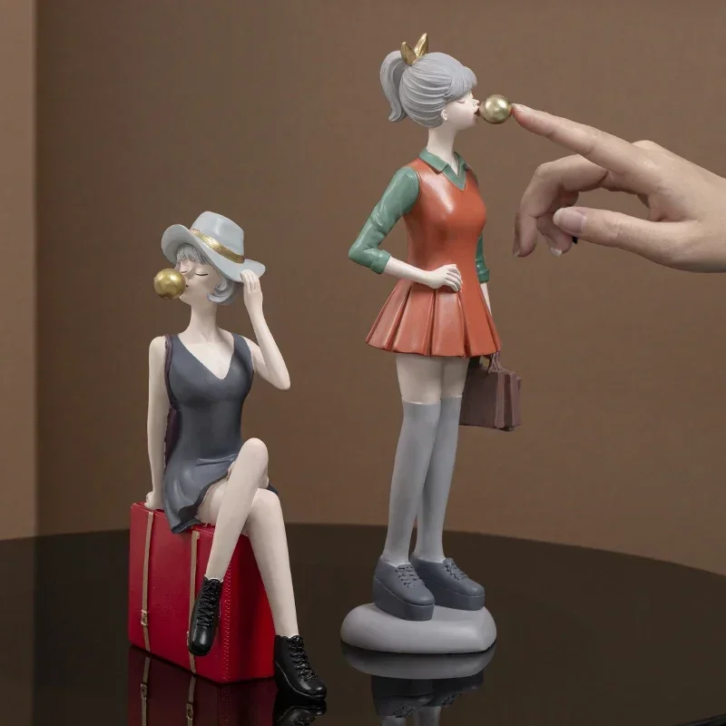 Скандинавская декоративная статуя человека для дома праздничное украшение из